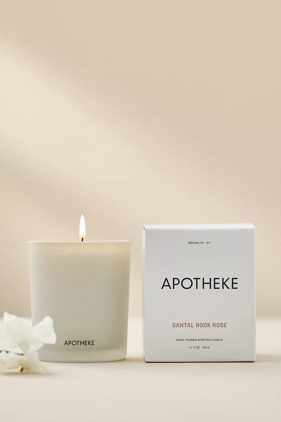 Apotheke White Vetiver Boxed Candle | Anthropologie (US)
