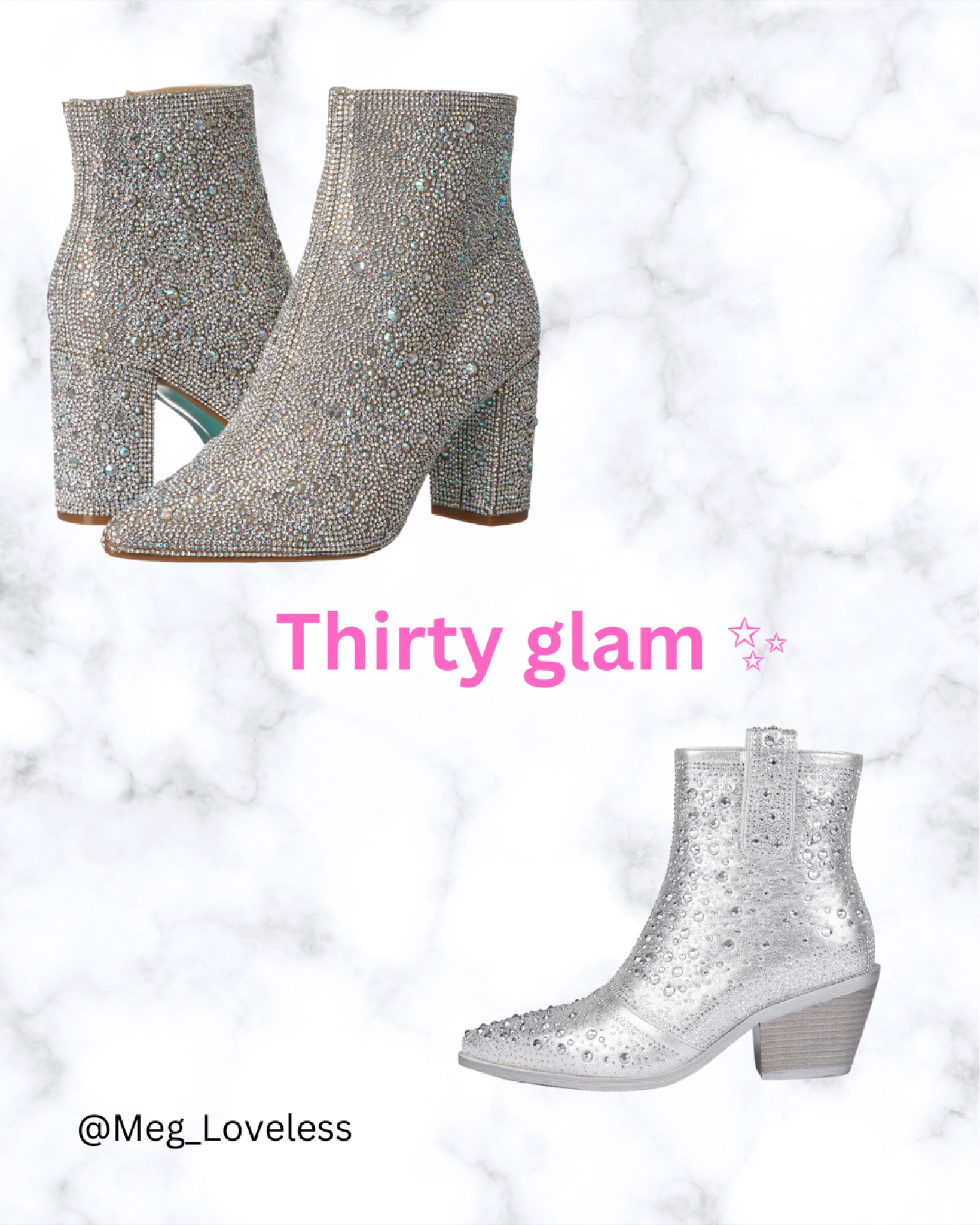 Booties ✨


#happybirthday #pink #birthday #thirty #ootd #outfit #amazon #boots #bedazzled 

#LTKsalealert #LTKSale #LTKshoecrush