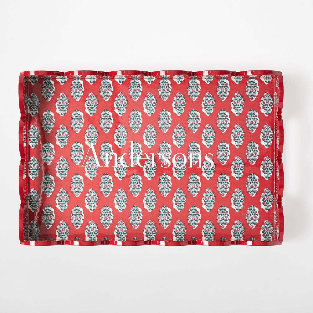 Scalloped Lacquer Serving Tray | Mark and Graham