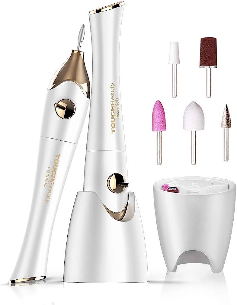 TOUCHBeauty Electric Nail File 5in1 Professional Manicure Pedicure Kit with Stand, Nail Buffer Drill | Amazon (US)