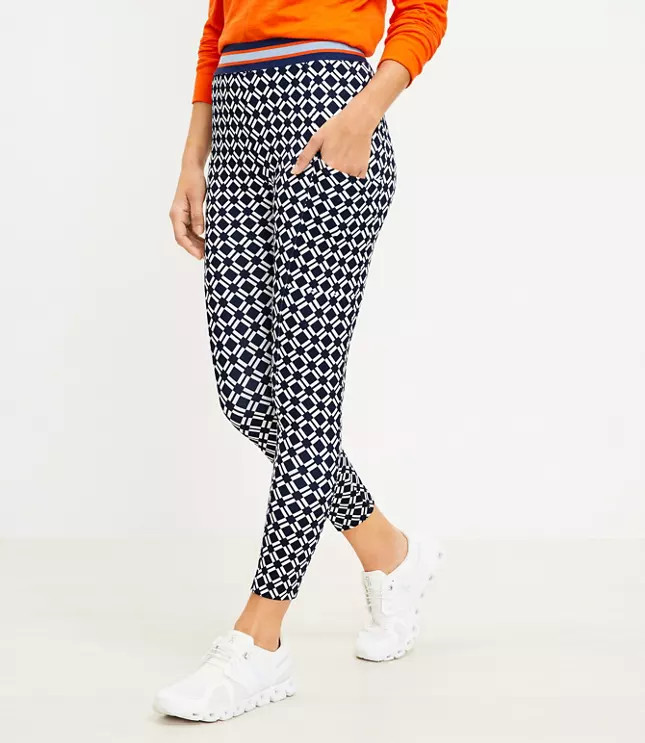 Lou & Grey Geo Luvstretch Side Pocket Leggings | LOFT