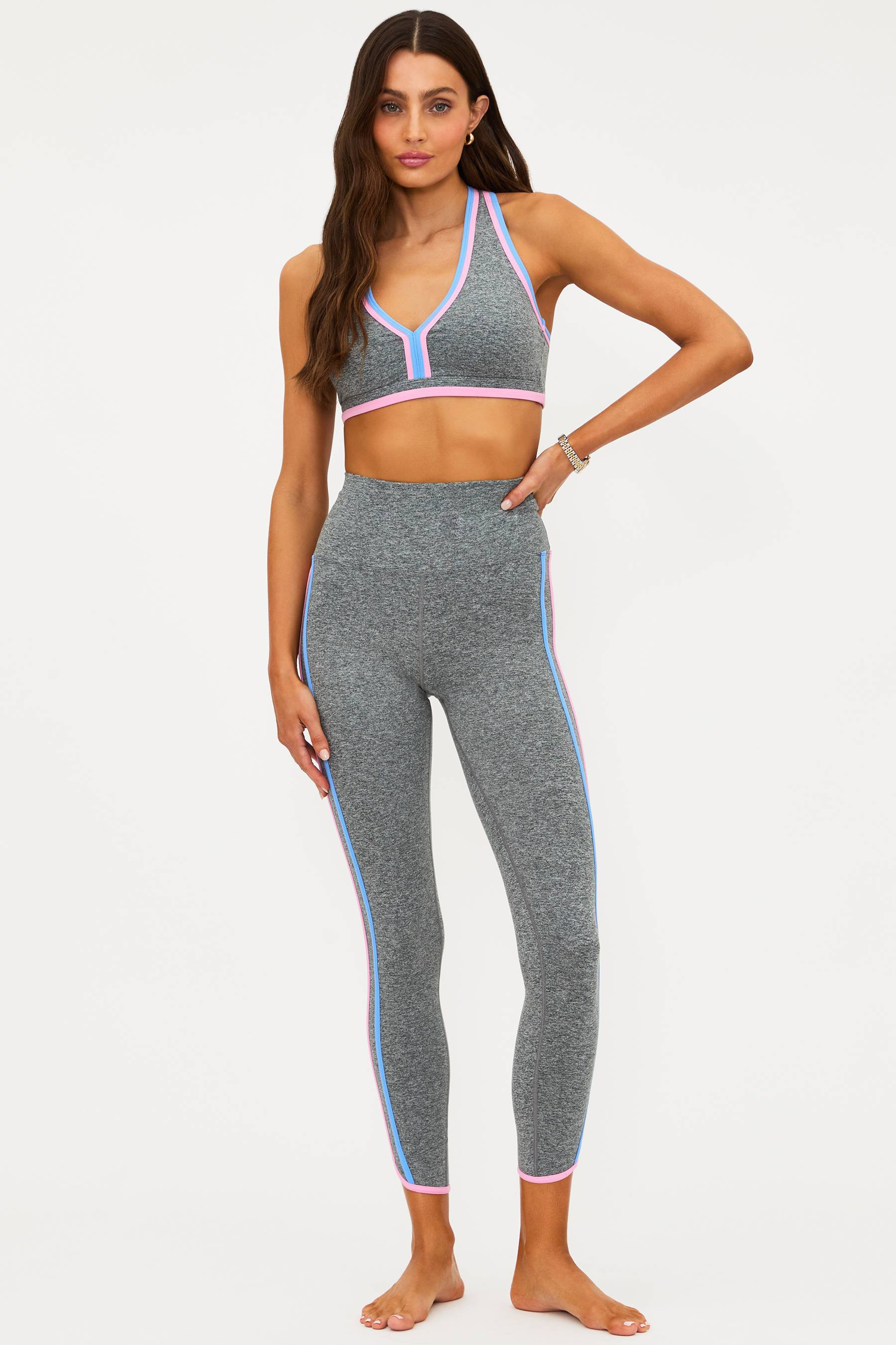 Nella Legging Sunset Heather Gray | 7/8 Legging | Beach Riot | Beach Riot
