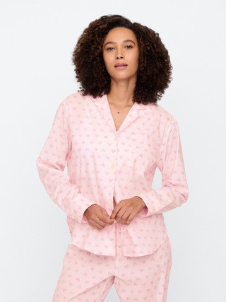 Oversized Poplin PJ Shirt | Gap Factory