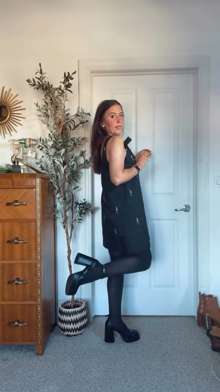 The cuuuutest little black dress with lipstick beaded embroidery, wolford tights and the chunky heels everyone needs 

#LTKFindsUnder50 #LTKFindsUnder100