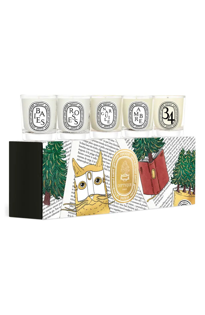 Diptyque Set of 5 Miniature Candles - Holiday Edition | Nordstrom | Nordstrom