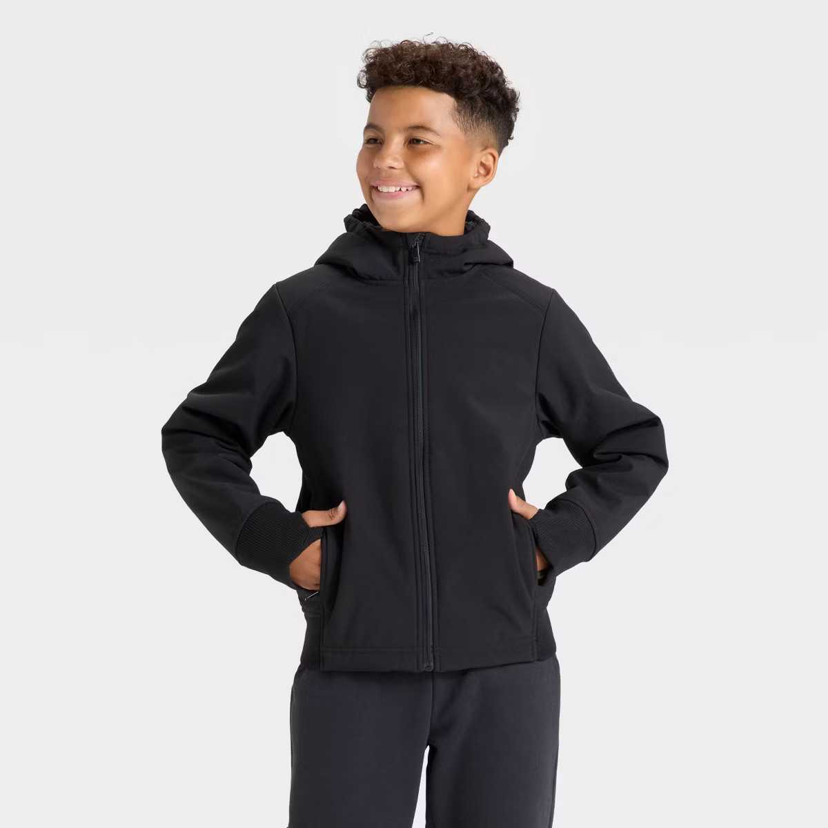 Boys' Softshell Jacket - All In Motion™ Black L | Target