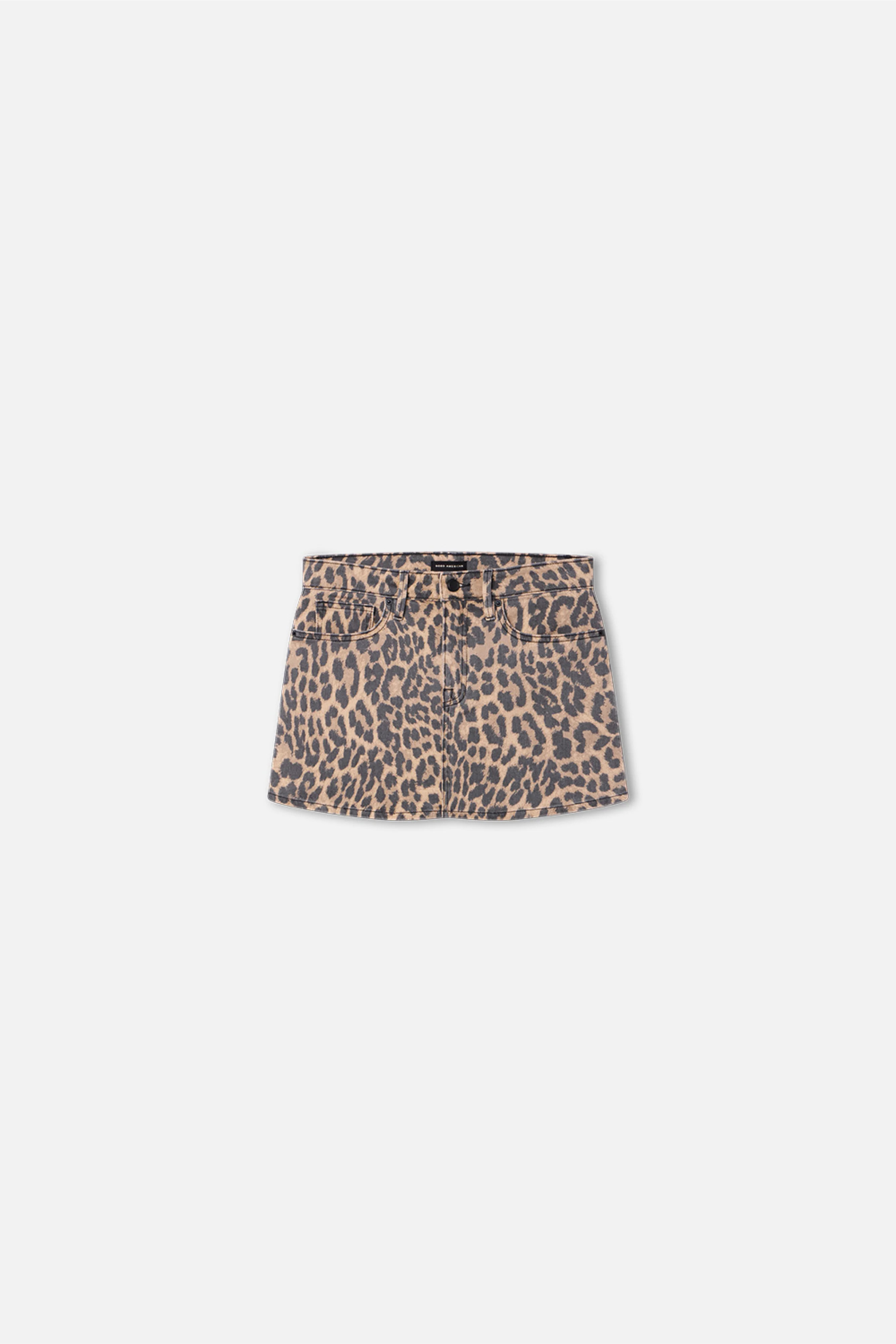 LEOPARD GOOD 90S MINI SKIRT | LUCKY LEOPARD001 - GOOD AMERICAN | Good American