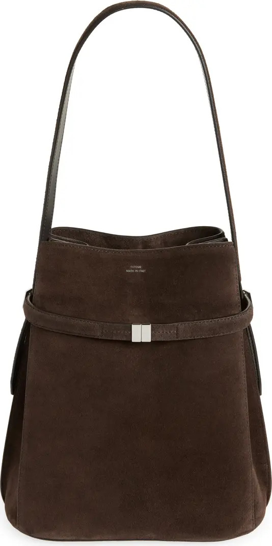 TOTEME Belted Suede Bucket Bag | Nordstrom | Nordstrom