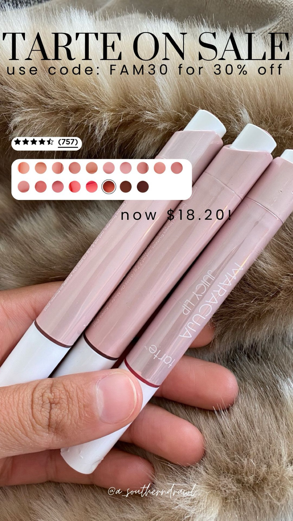 🚨‼️ Tarte Sale Alert!!

Use code: FAM30 for 30% off Tarte sitewide

Sale alert, beauty sale, Tarte sale, makeup sale, makeup finds under 30, makeup finds under 50, mom on the go essential, lip gloss, Tarte shape tape, Grace White, A Southern Drawl

#LTKFindsUnder50 #LTKSaleAlert #LTKBeauty