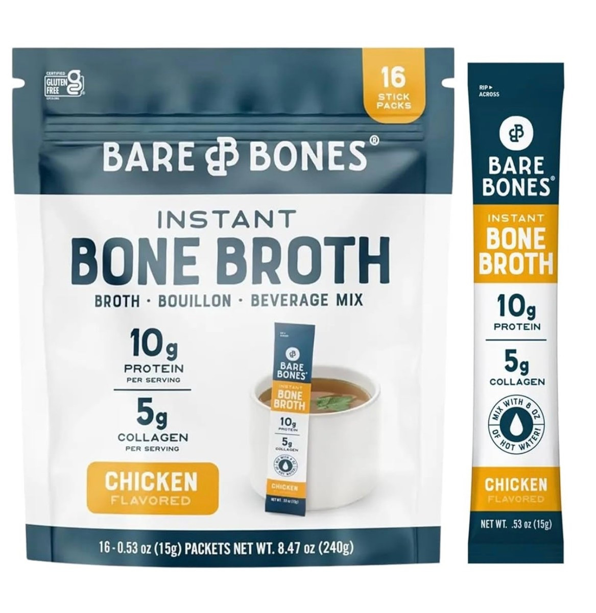 Instant Bone Broth for your health! Add to hot water and go!  Tastes great, 10g of protein. 

#LTKBeauty #LTKOver40 #LTKActive