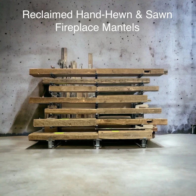 Solid BARNWOOD MANTELS / Rustic, Reclaimed Beams, Fireplace, Farmhouse Home Decor | Etsy (US)