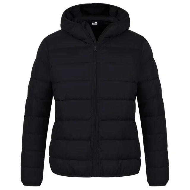 Chrisuno Womens Plus Size Winter Coats Women's Lightweight Long-Sleeve Full-Zip Water-Resistant P... | Walmart (US)