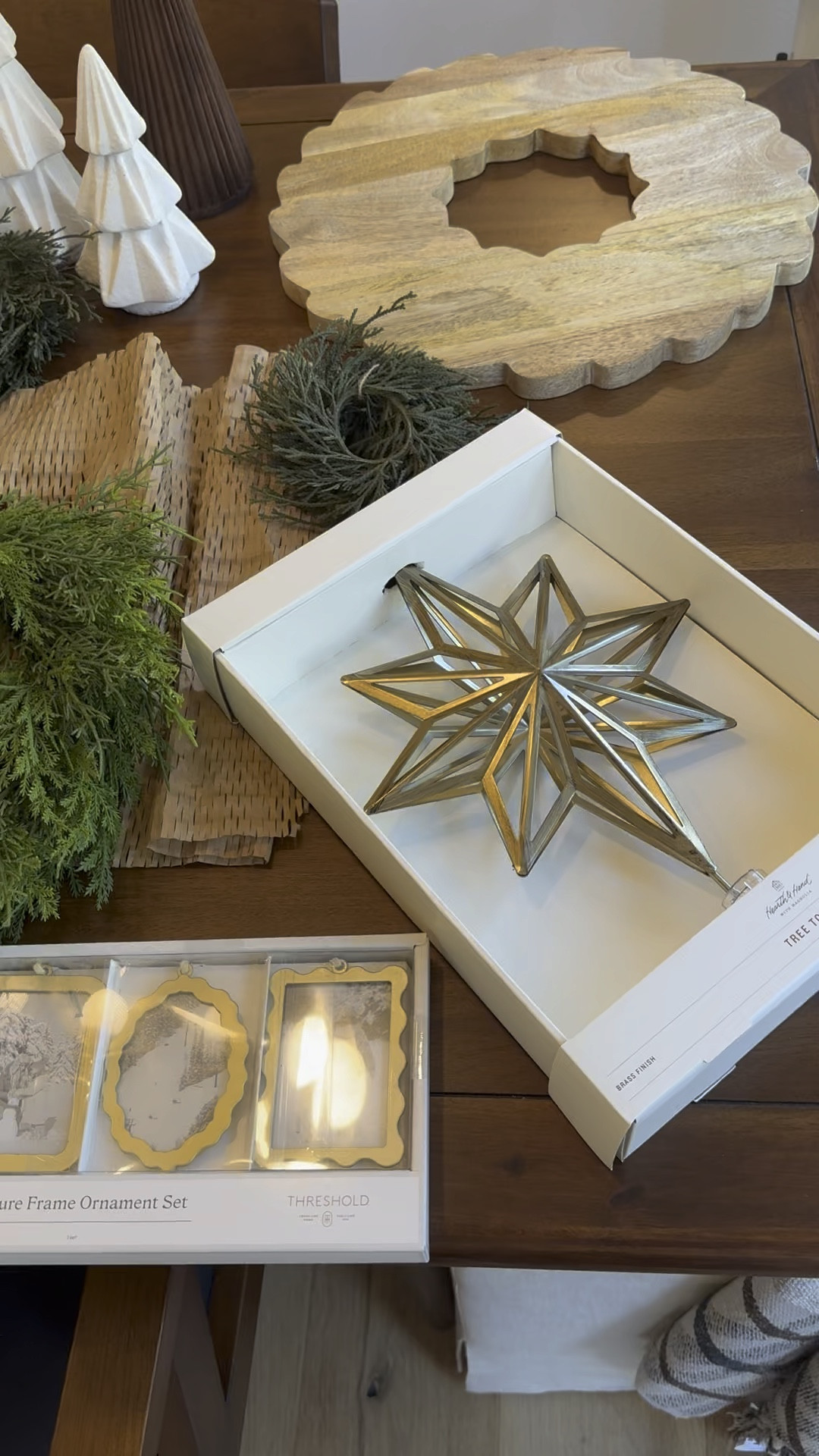 Christmas decor I bought. Available to ship. 

Christmas wreath, wreath napkin rings, glass ornaments, star tree topper, rattan Christmas trees, white Christmas tabletop trees, Christmas stems, winter stems, 

#LTKVideo #LTKStyleTip #LTKHoliday