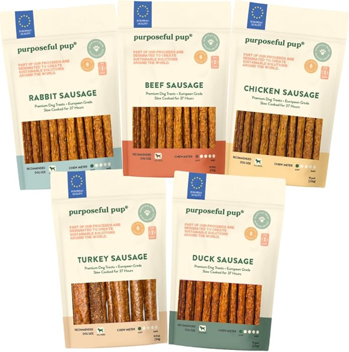 Sausage Dog Treat Bundle | Single Ingredient, European Quality, Grain-Free Rawhide Alternative | ... | Amazon (US)