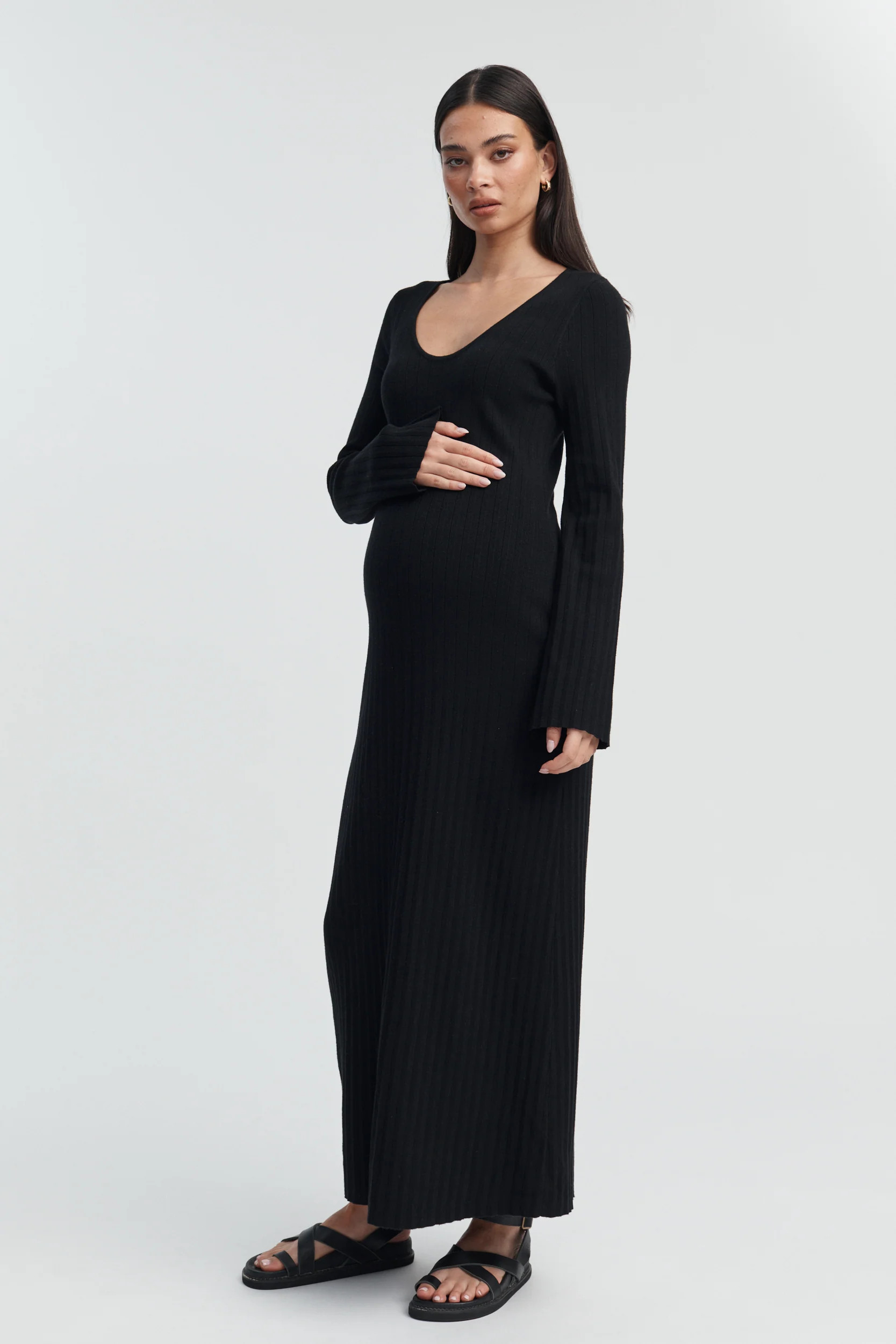 Emilie Maxi Dress (Black) | Legoe Heritage Maternity APAC
