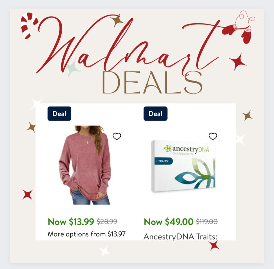 Incredible Walmart deals! Just for you

#LTKfindsunder50 #LTKHoliday #LTKsalealert