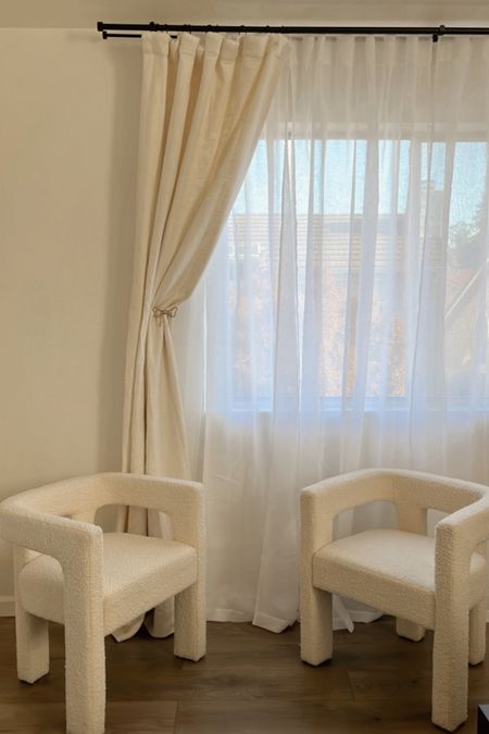 Bedroom window neutral drapes 

#LTKSeasonal #LTKCyberweek #LTKhome