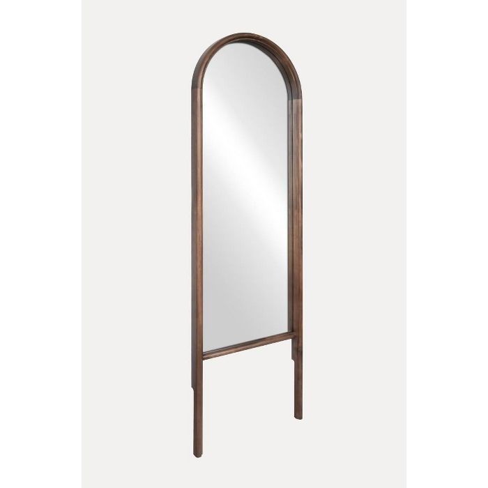 20" x 65" Wood Arched Floor Mirror Walnut - Threshold™ designed with Studio McGee | Target