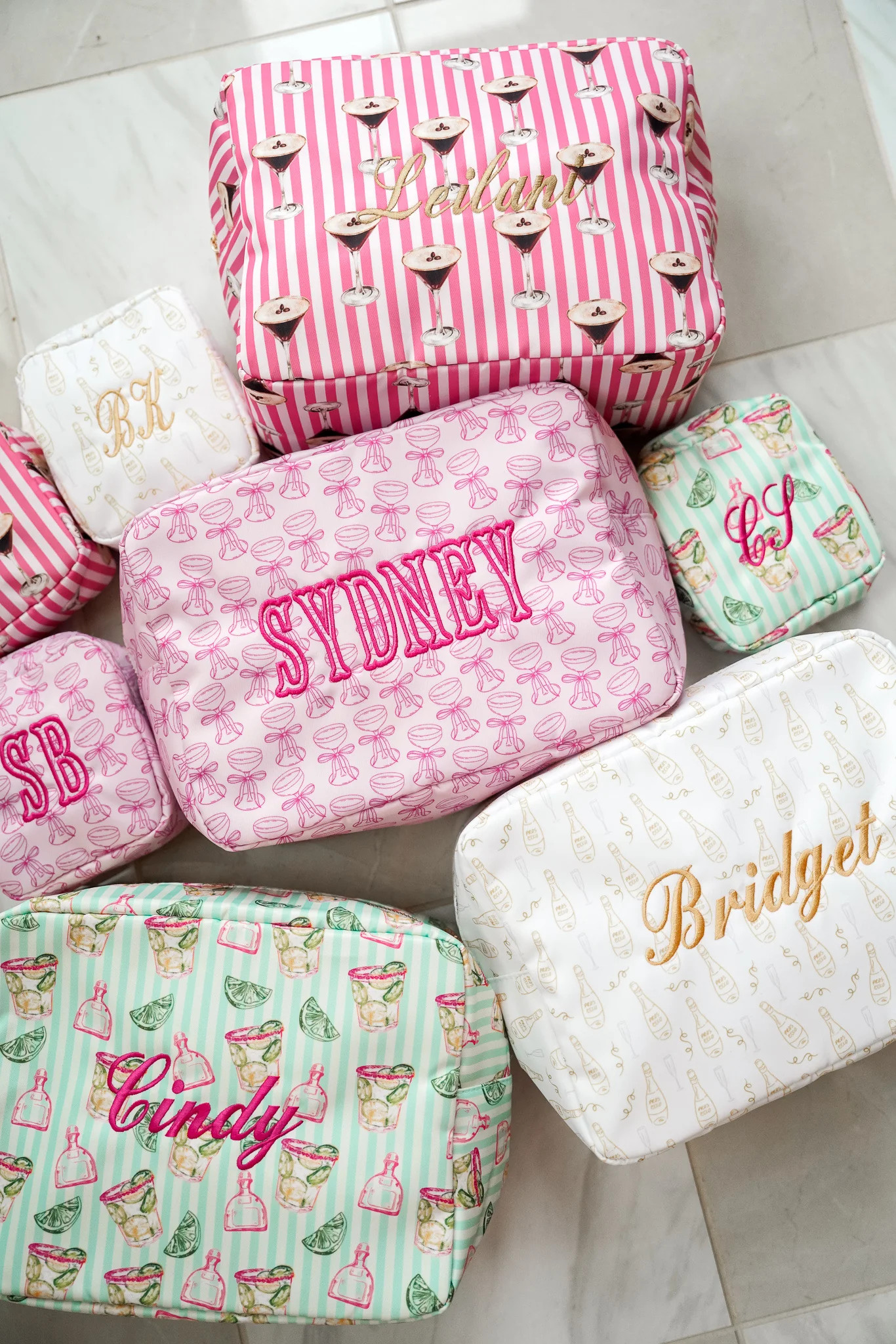 Cocktail Collection Nylon Bags | Customizable | KenzKustomz