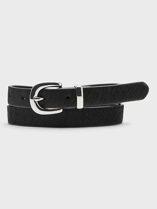 Haircalf Leather Skinny Belt | Banana Republic (US)