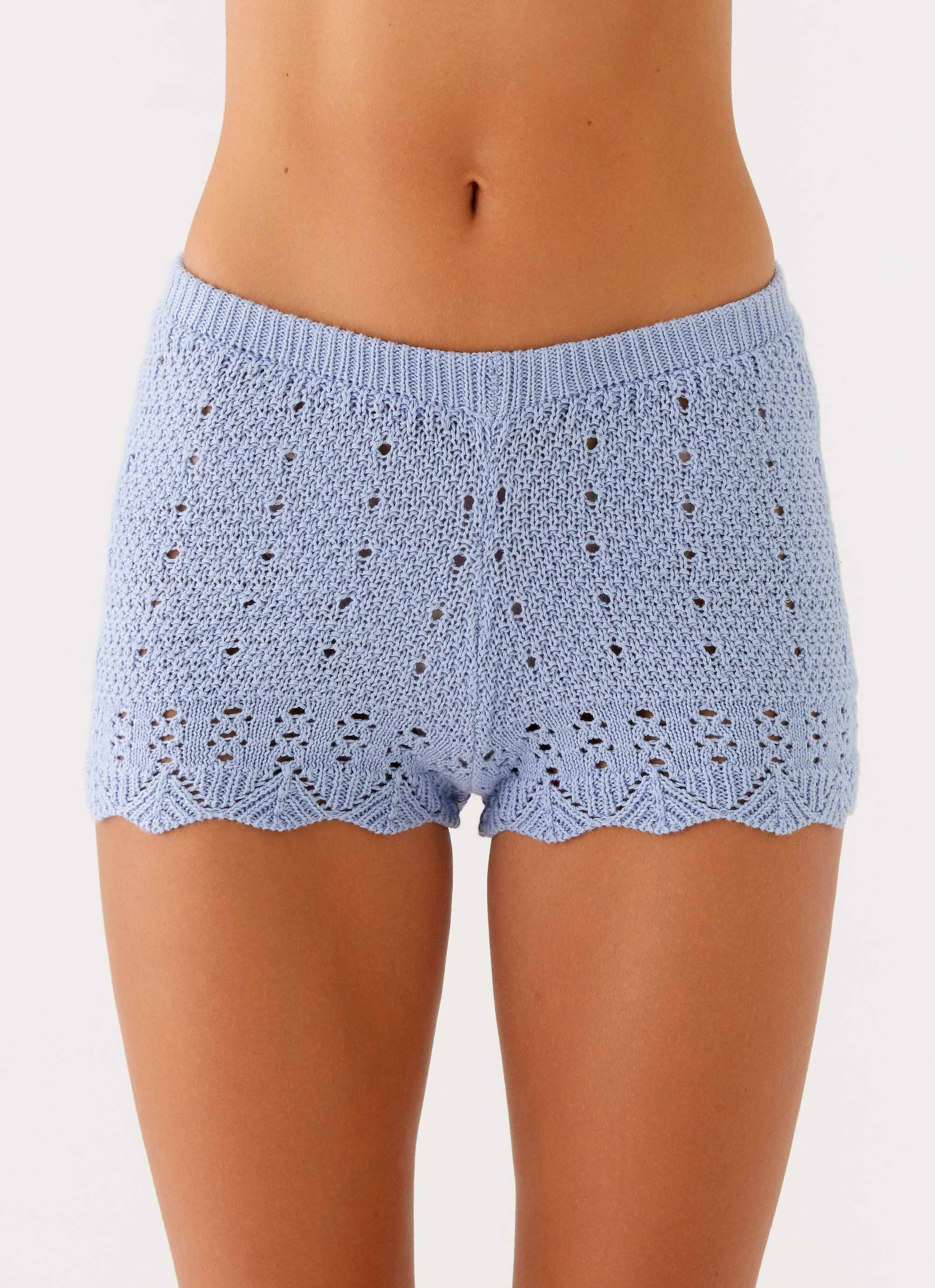 Oakley Low Rise Mini Shorts - Blue | Peppermayo (Global)