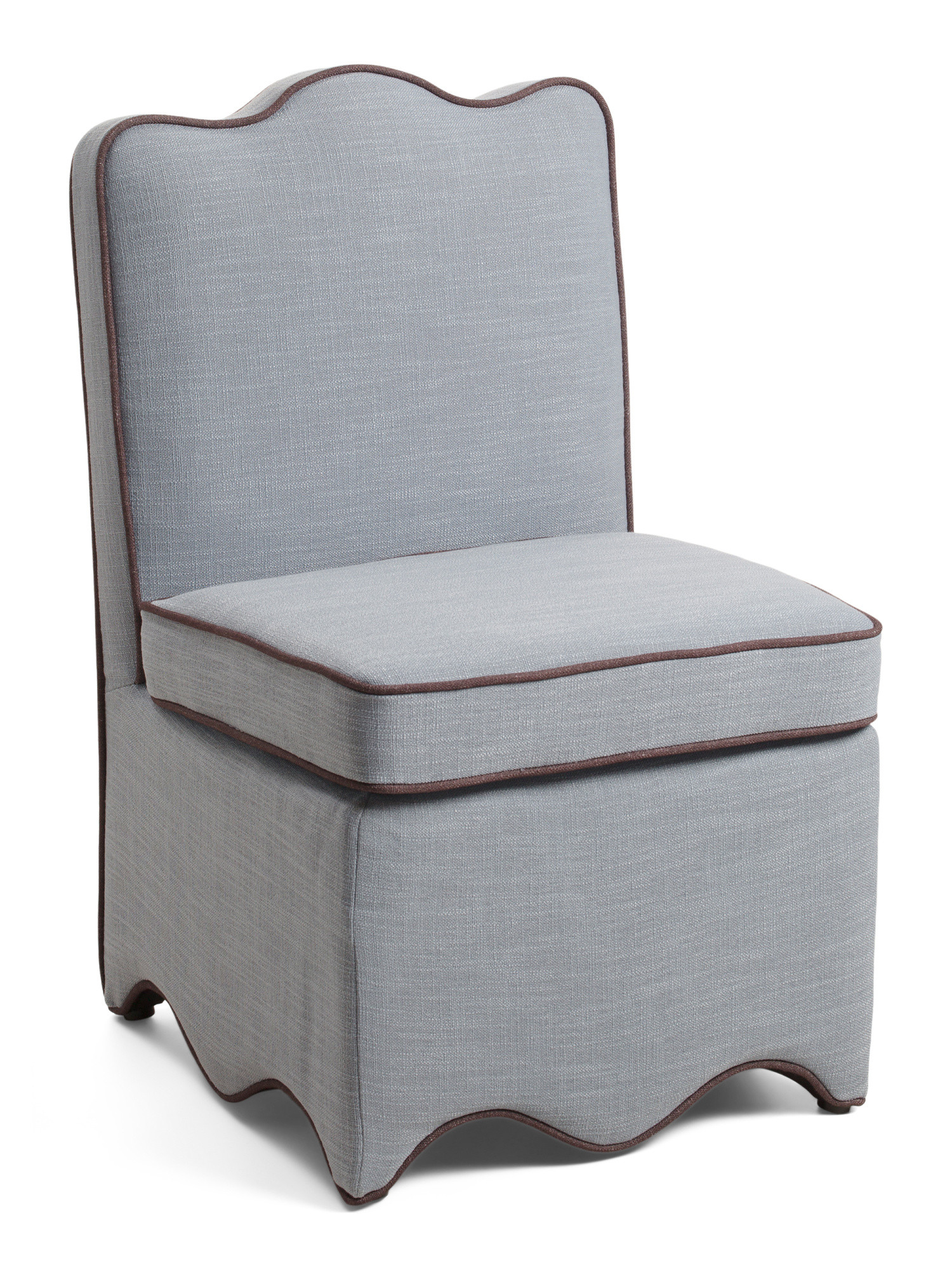 21.5x34.5 Scalloped Chair With Contrast Piping | Kitchen & Dining Room | Marshalls | Marshalls