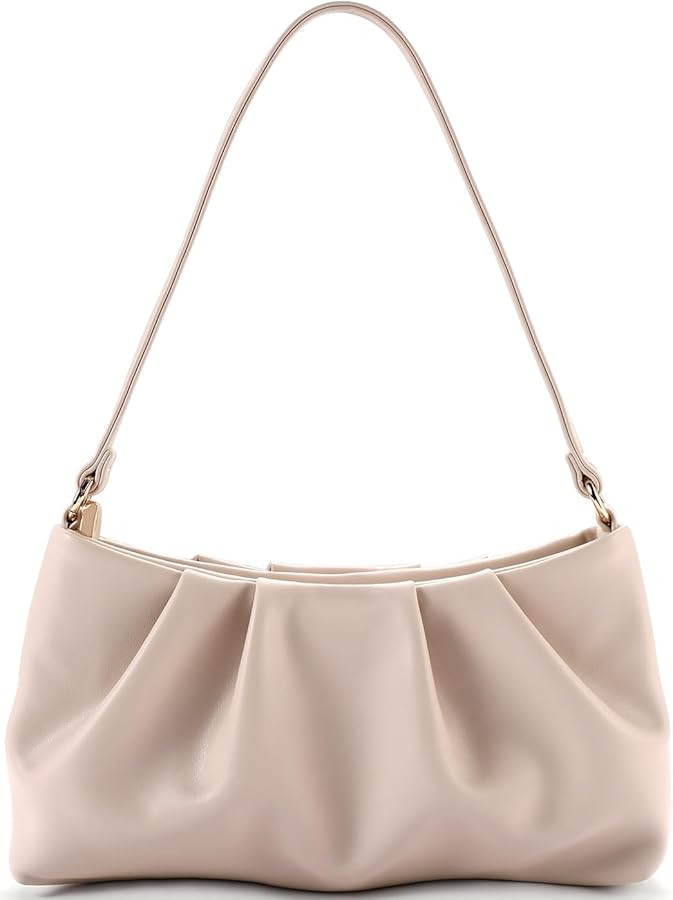Women's Clutch Purse, Pleated Evening Handbag, Shoulder Bag with Detachable Chain and Shoulder St... | Amazon (US)