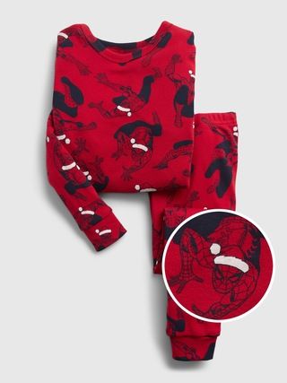 babyGap | Marvel Spider-Man 100% Organic Cotton Holiday Print PJ Set | Gap (US)