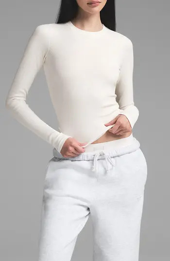 Stretch Cotton Rib Long Sleeve T-Shirt | Nordstrom