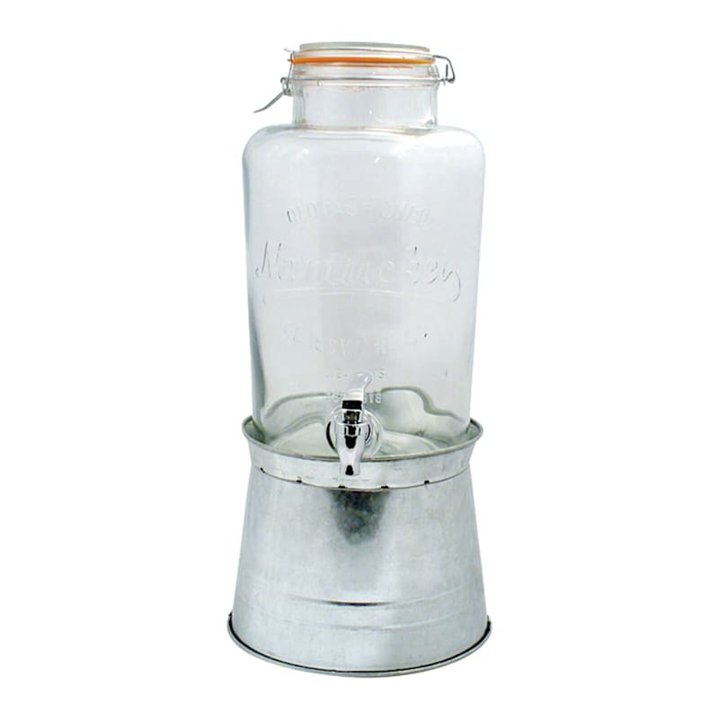 Timeless Drink Dispenser on Galvanized Base, 2gal | At Home