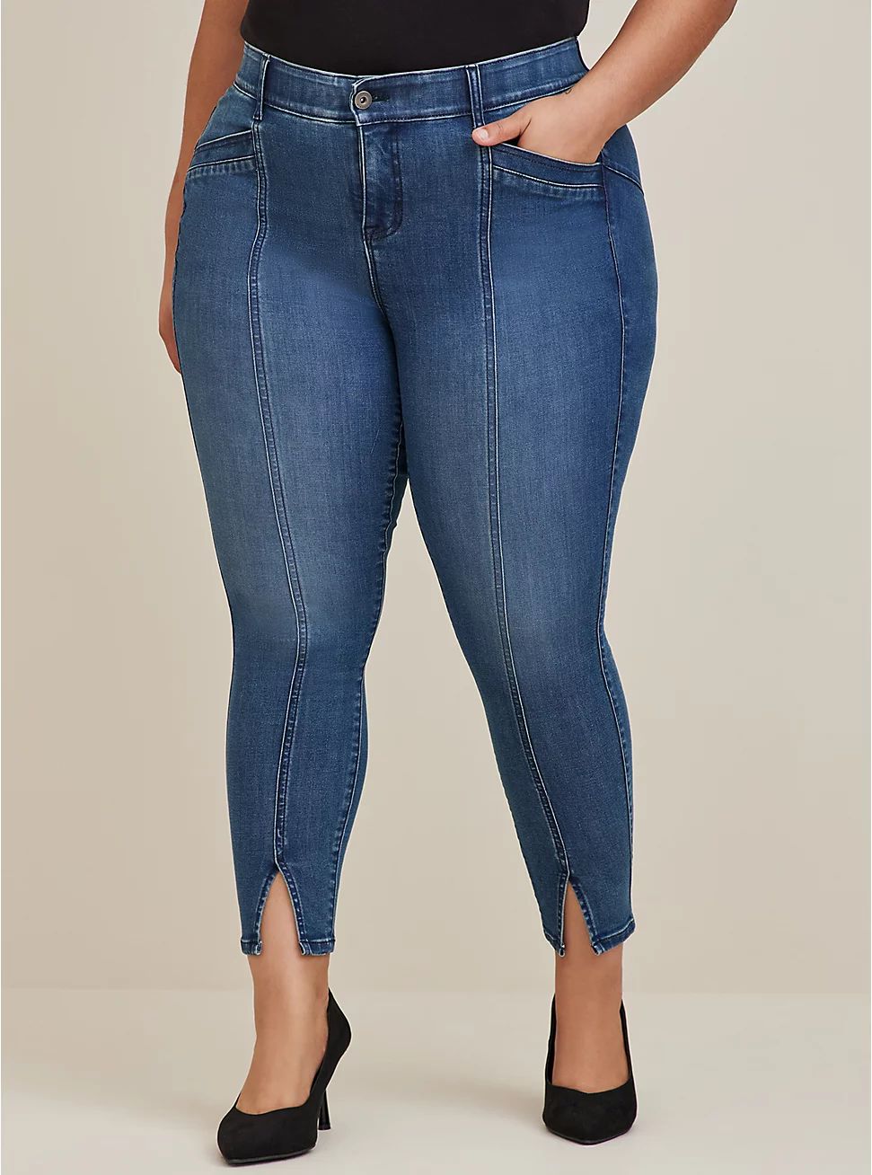 Bombshell Skinny Premium Stretch High-Rise Jean | Torrid (US & Canada)