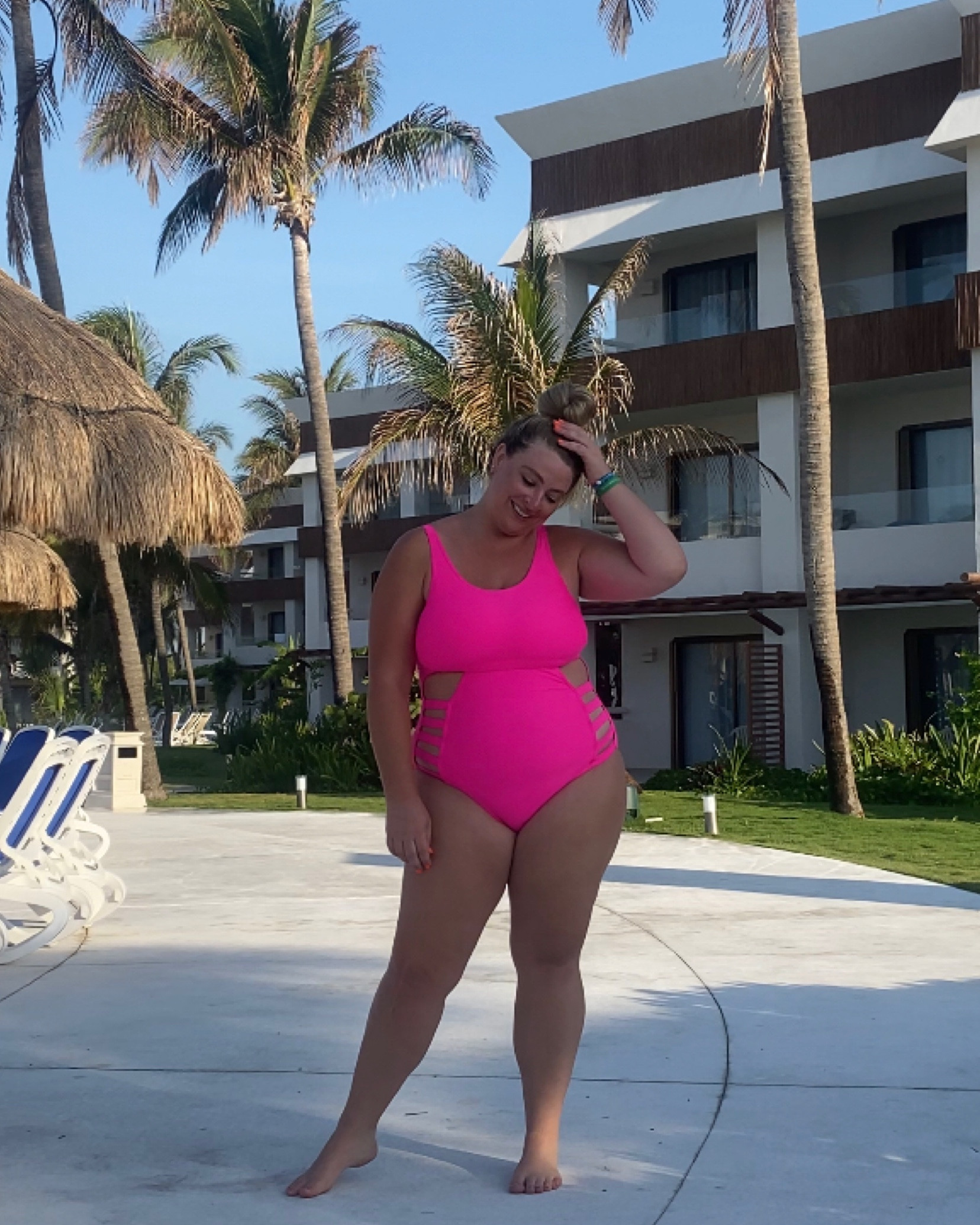 Yonique Plus Size Swimsuits High Waisted One Piece Bathing Suit