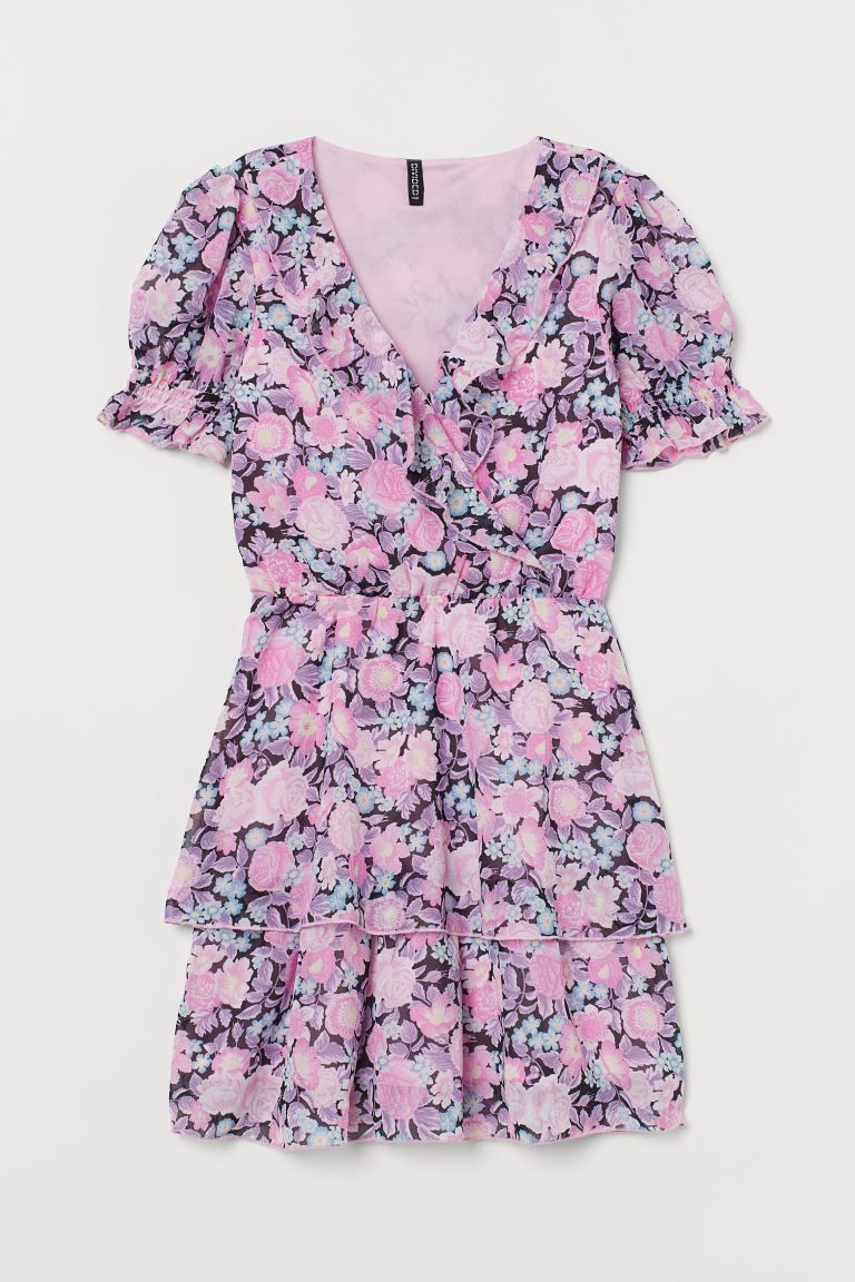Puff-sleeved Ruffled Dress | H&M (US + CA)