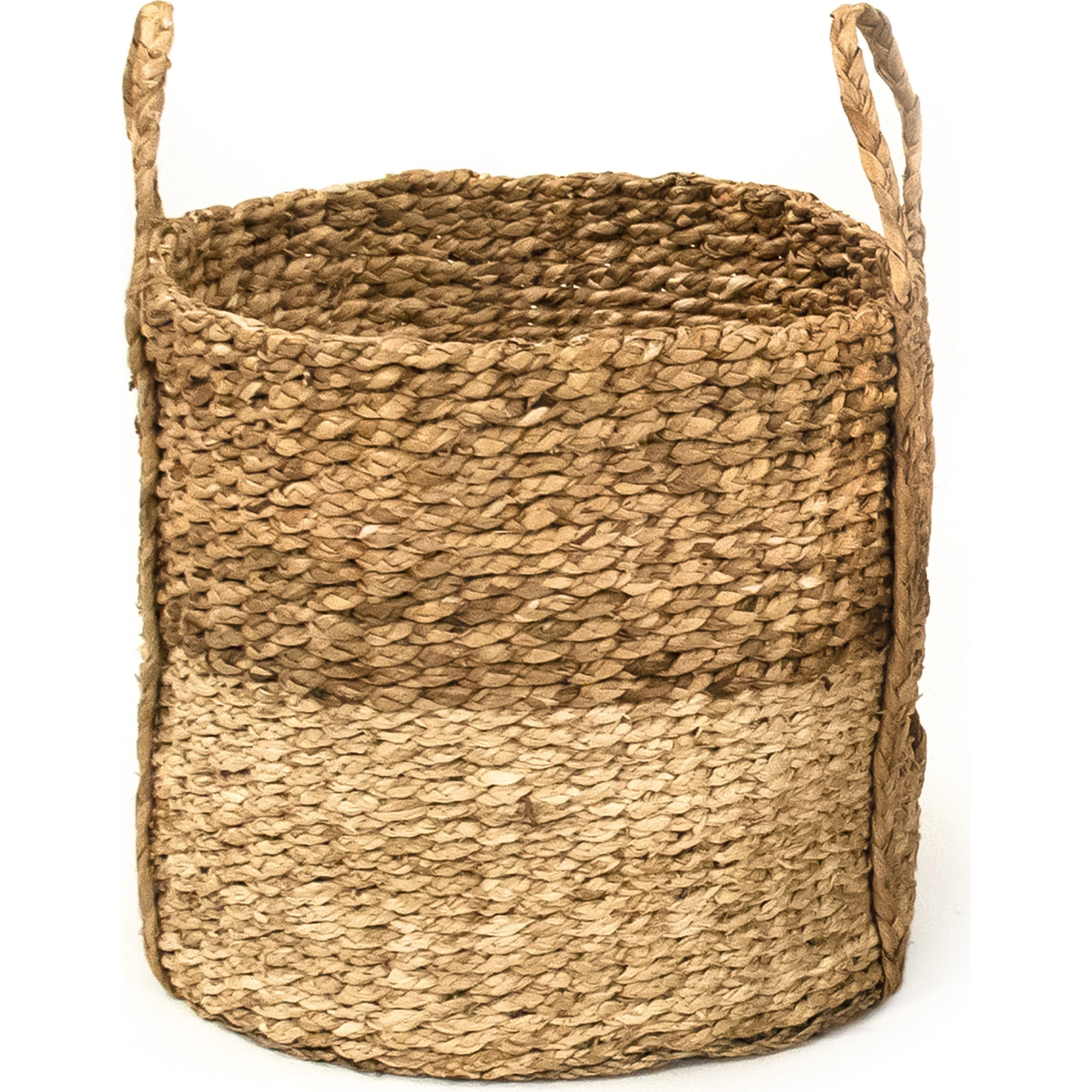 Woven Water Hyacinth & Corn Husk Leaf Basket | Layla Grayce