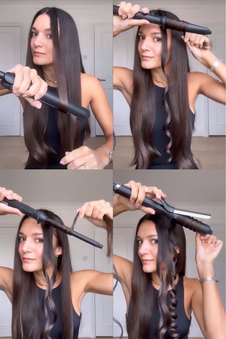 Four different ways to curl your hair using a ghd straightener, tapered wand, thin wand and tong. 

#LTKstyletip