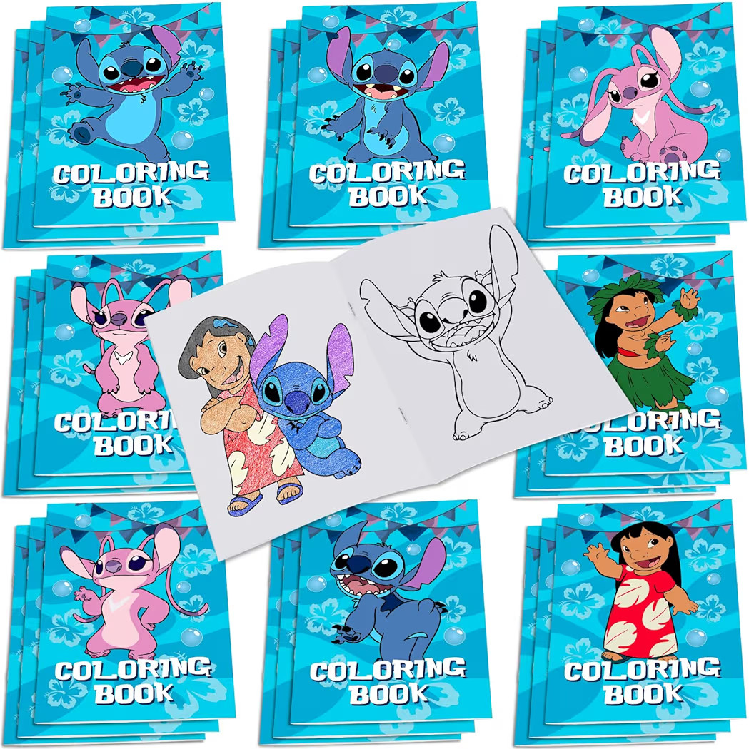 Stitch Party Supplies Coloring Books, 8 Styles | Amazon (US)