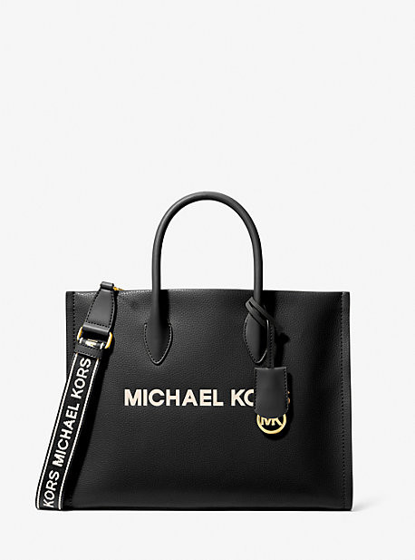 Mirella Medium Pebbled Leather Tote Bag | Michael Kors US