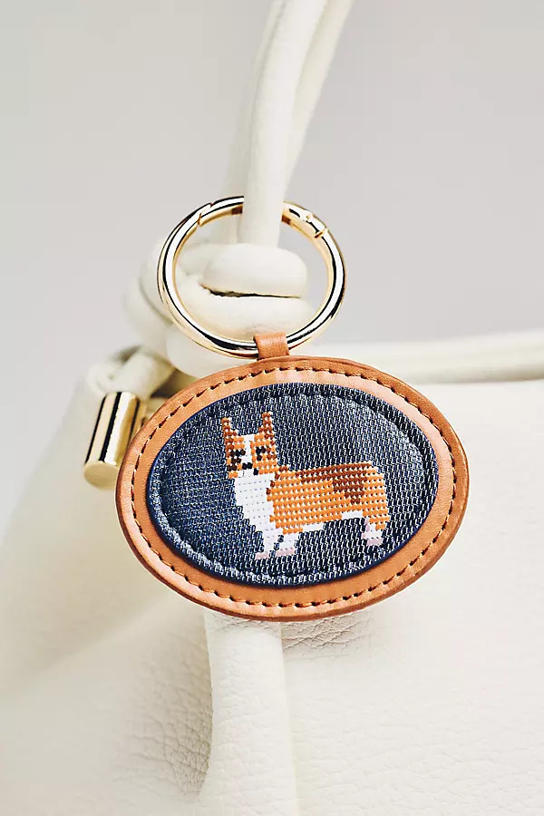 Needlepoint Dog Bag Charm | Anthropologie (US)