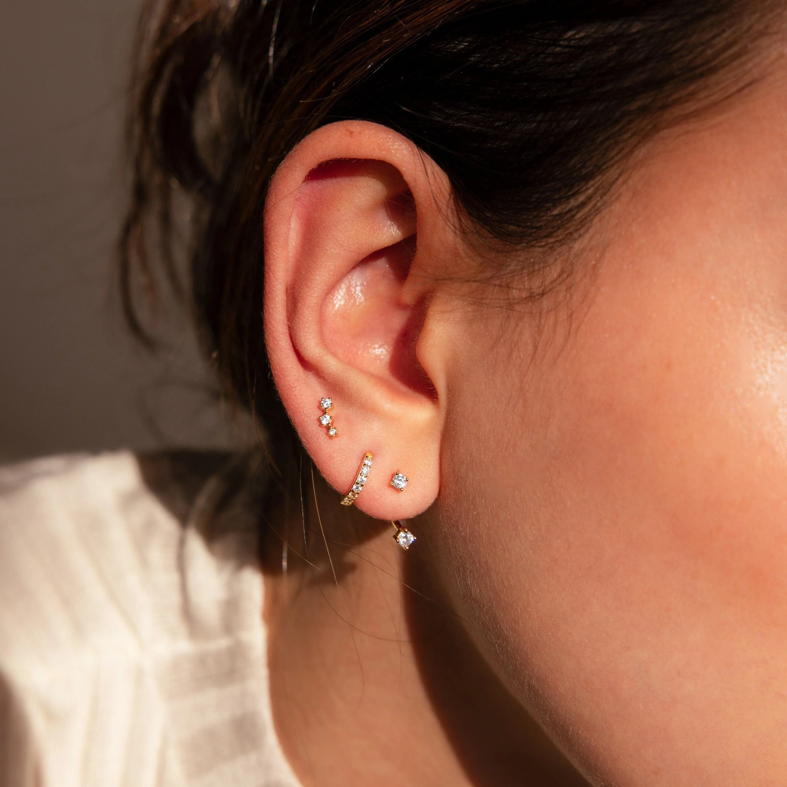 Diamond Earrings Set | Caitlyn Minimalist