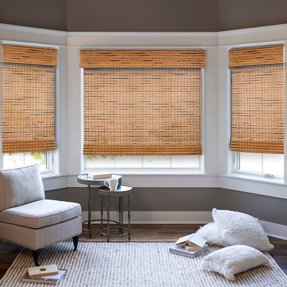 CHICOLOGY Bamboo Blinds, Bamboo Shades, Custom Bamboo Shade, Cordless Bamboo Shades, Window Shade... | Amazon (US)