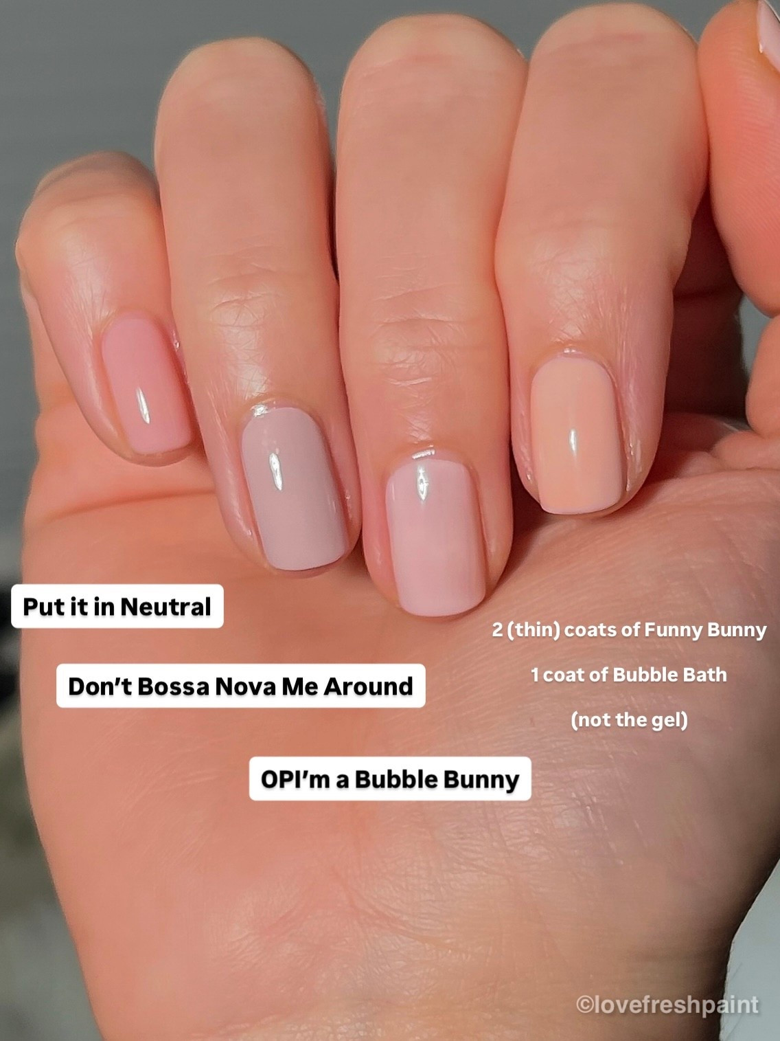 OPI comparison: Neutrals! 

 #nailpolish #OPI #bridalnails #LTKBeauty #LTKWedding