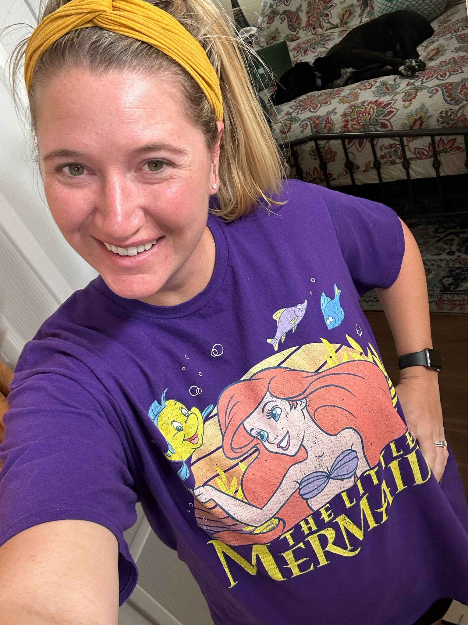 DISNEY // I ordered an XXL so it would be loose around my 12/14 hips. Wearing with biker shorts  

Work out shirt. Over sized t shirt. Ariel. Little mermaid. Amazon finds. Head bands. Purple. Vacation outfit. Spring break  

#LTKunder50 #LTKFind #LTKfit