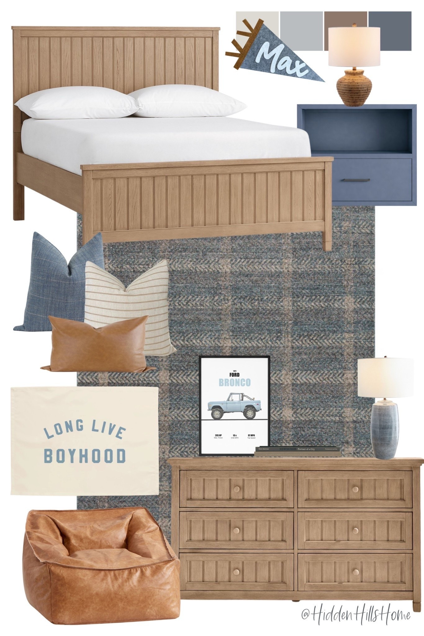 Boys bedroom decor mood board, boys room design, home decor ideas, bedding, kids bedroom, teen boys room design, dresser, kids room #boys

#LTKHome #LTKSaleAlert #LTKKids