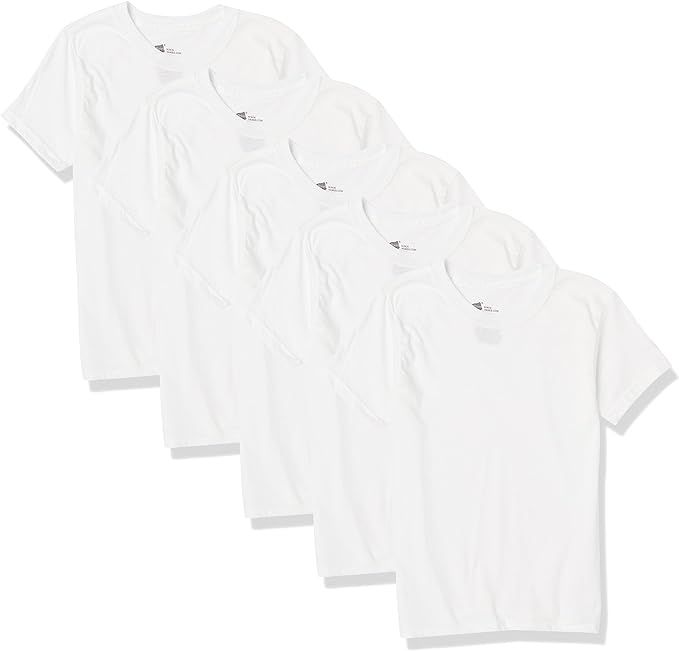 Hanes Boys' Big Ultimate Cool Comfort Crewneck Undershirt 5-Pack | Amazon (US)