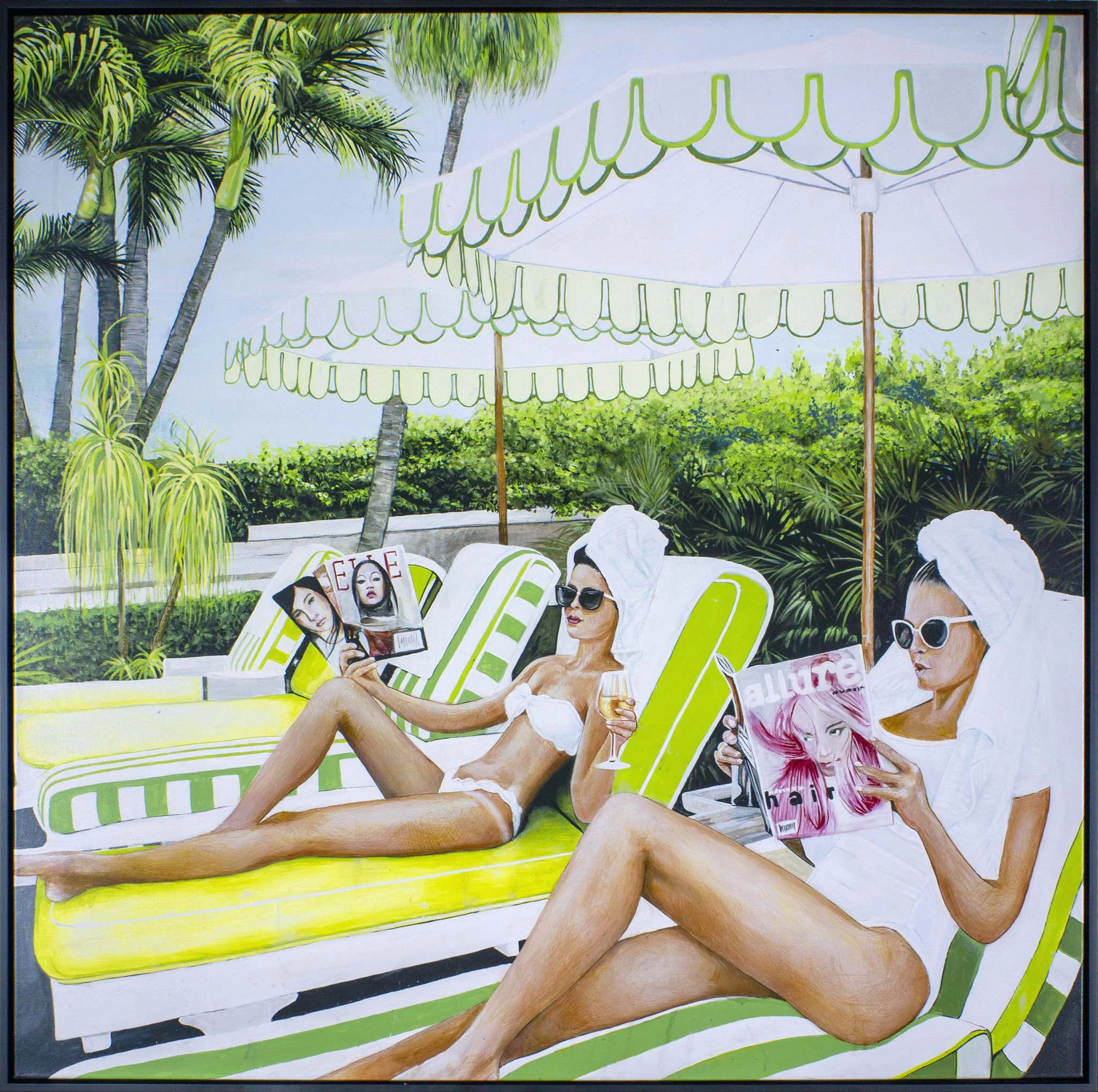 RFA Decor The Colony Pool Framed Print on Canvas by Jeff Schaub | Perigold | Perigold