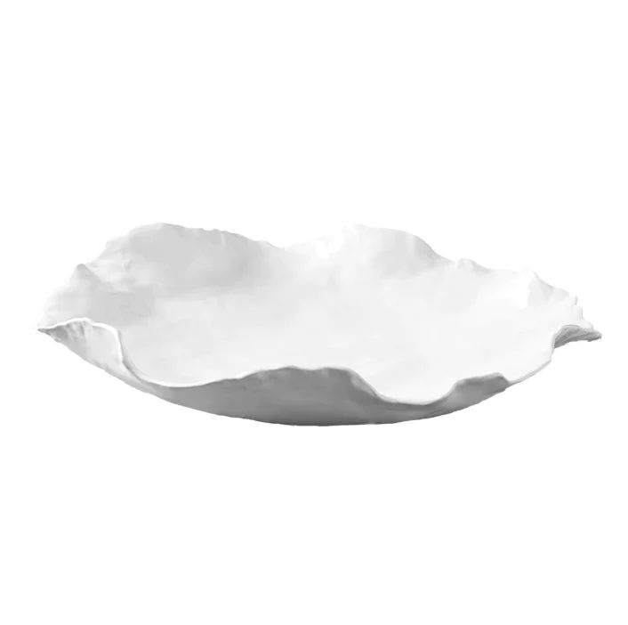 Ceramic White Wavy Bowl | Megan Molten