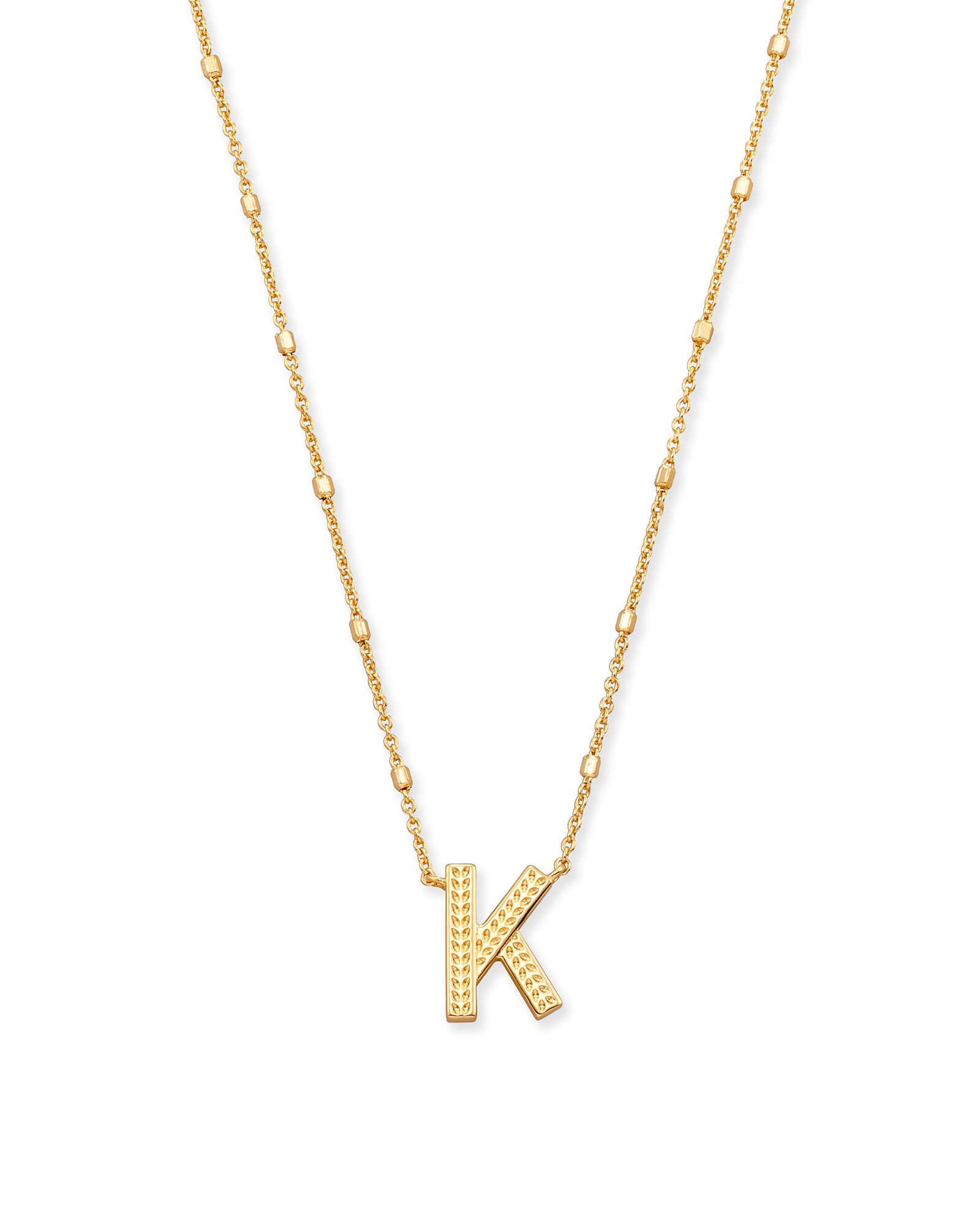 Kendra Scott Letter K Pendant Necklace in Gold | Metal | Kendra Scott