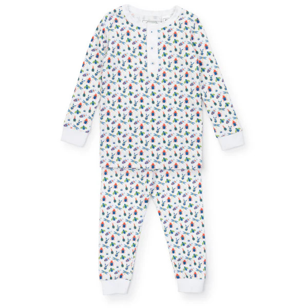 Jack Boys' Pima Cotton Pajama Pant Set - Busy Bugs | Lila and Hayes