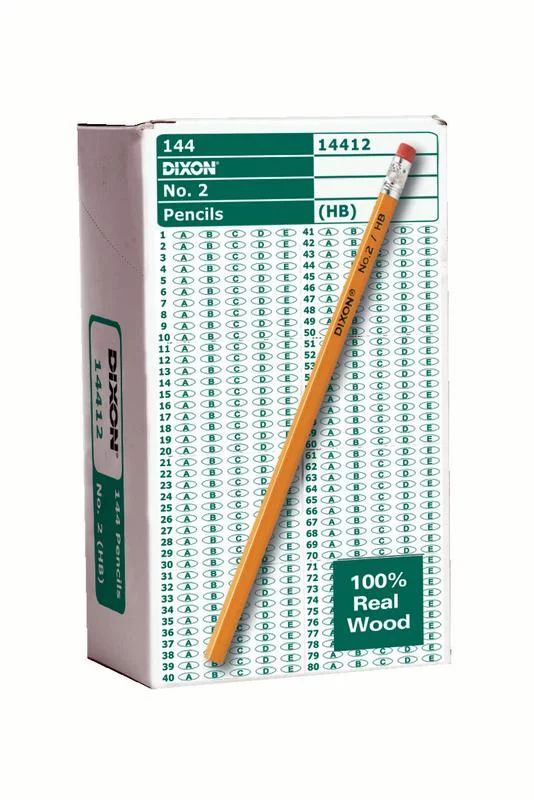 Dixon Pencil, No 2 Soft Tip, Yellow, Pack of 144 | Walmart (US)