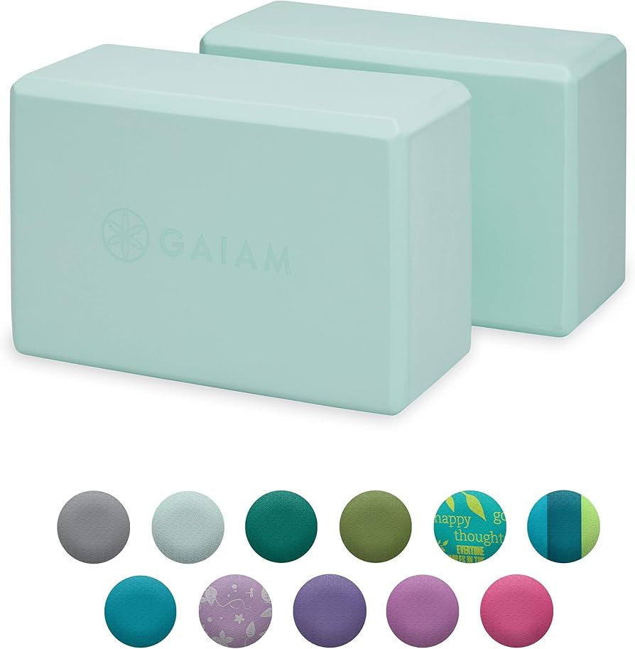 Gaiam Yoga Block - Supportive Latex-Free EVA Foam Soft Non-Slip Surface for Yoga, Pilates, Medita... | Amazon (US)